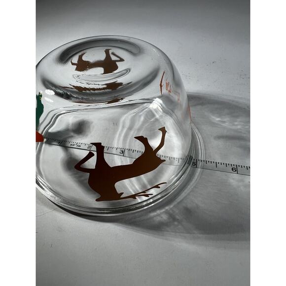 Christmas Glass Cookies For Santa Plate Carrots For Reindeer Bowl Clear Dishes - Picture 15 of 16